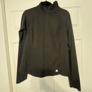 Black Full-Zip Women's Athletic Jacket
